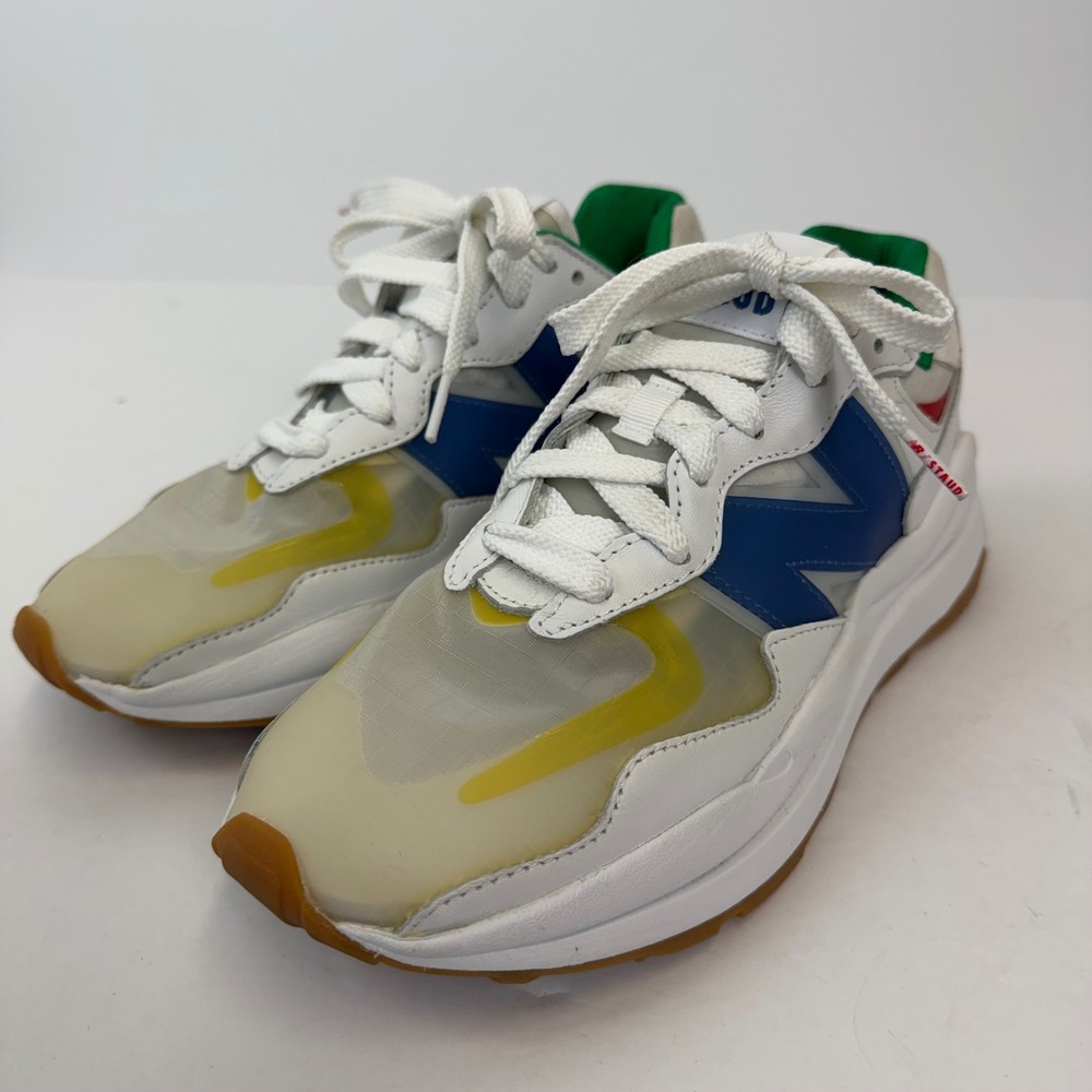 New Balance x STAUD 57/40 Mens Sneakers White Blue Green Yellow M5740SR Mens 8 - Picture 4 of 10